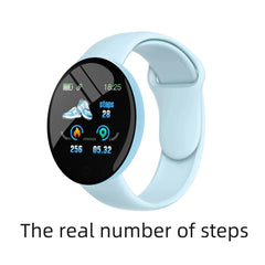 Round Digital Smart Sport Watch for Men and Women, LED, Electronic, Bluetooth, Wrist Watch for Kids, Hours, Dropshipping