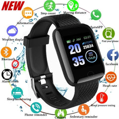 116plus Smart watch Sports Bracelet New Color Screen Bracelet Sports Pedometer Bluetooth Reminder Heart Rate Blood Pressure Gift