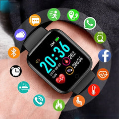 D20 Smart Watch Men Women Multifunctional Bluetooth Connected Phone Music Fitness Sports Bracelet Sleep Monitor Y68 Smartwatch