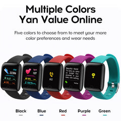 116plus Smart watch Sports Bracelet New Color Screen Bracelet Sports Pedometer Bluetooth Reminder Heart Rate Blood Pressure Gift
